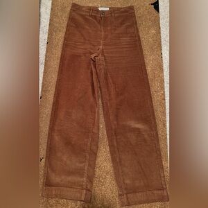 Everlane corduroy high rise wide leg pant. Size 4.